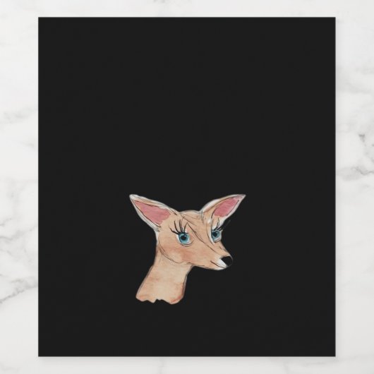 Oh Deer Clean Modern   Wijn Etiket (Enkel label)