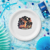 Oh Deer Contemporary Graphic Vibe  Papieren Bordje (Feest)