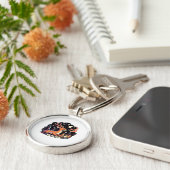 Oh Deer Contemporary Graphic Vibe  Sleutelhanger (Zijkant)