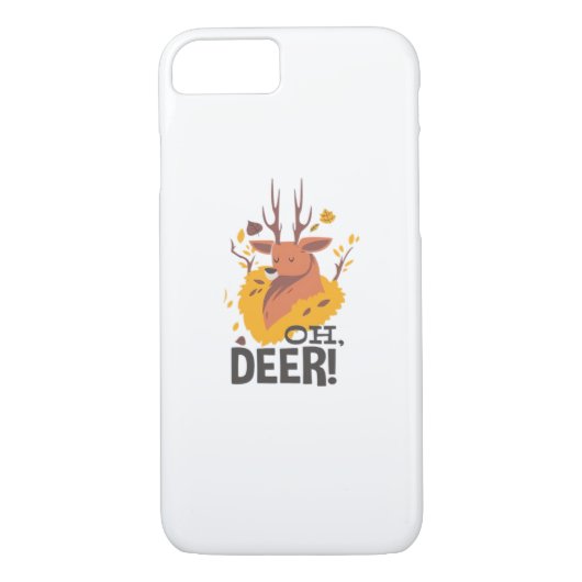 Oh Deer Contemporary Minimal Look Case-Mate iPhone Case (Achterkant)