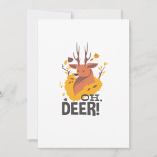 Oh Deer Contemporary Minimal Look Feestdagenkaart