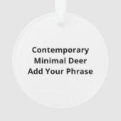 Oh Deer Contemporary Minimal Look Ornament (achterkant)