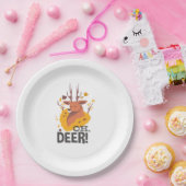 Oh Deer Contemporary Minimal Look  Papieren Bordje (Feest)