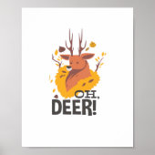Oh Deer Contemporary Minimal Look  Poster (Voorkant)