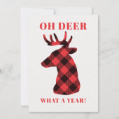 Oh Deer Covid 2021 Business Feestdagenkaart (Voorkant)