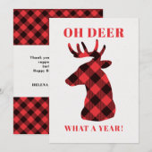 Oh Deer Covid 2021 Business Feestdagenkaart (Voorkant / Achterkant)
