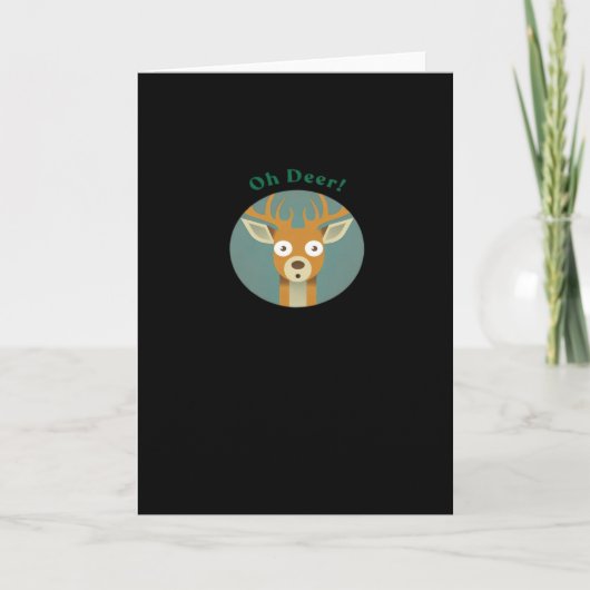 Oh Deer Creatieve Stijl Kaart (Voorkant)