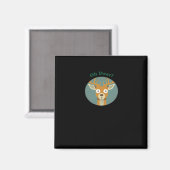 Oh Deer Creatieve Stijl Magneet (Voorkant / Achterkant)