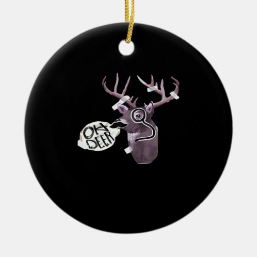 Oh Deer Creative Signature Design Keramisch Ornament (Voorkant)