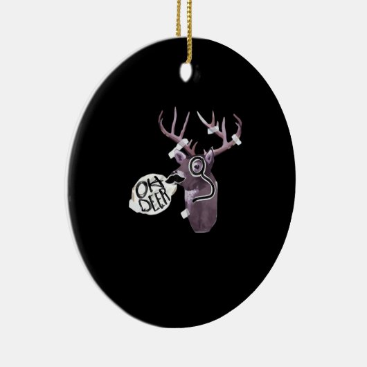 Oh Deer Creative Signature Design Keramisch Ornament (Rechts)