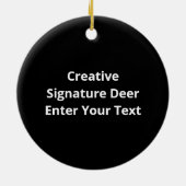 Oh Deer Creative Signature Design Keramisch Ornament (Achterkant)