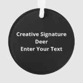 Oh Deer Creative Signature Design Ornament (achterkant)