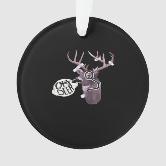 Oh Deer Creative Signature Design Ornament (voorkant)