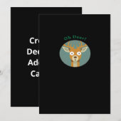 Oh Deer Creative Style Feestdagenkaart (Voorkant / Achterkant)