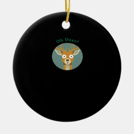 Oh Deer Creative Style Keramisch Ornament (Voorkant)