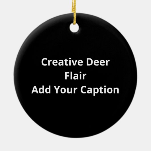 Oh Deer Creative Style Keramisch Ornament (Achterkant)