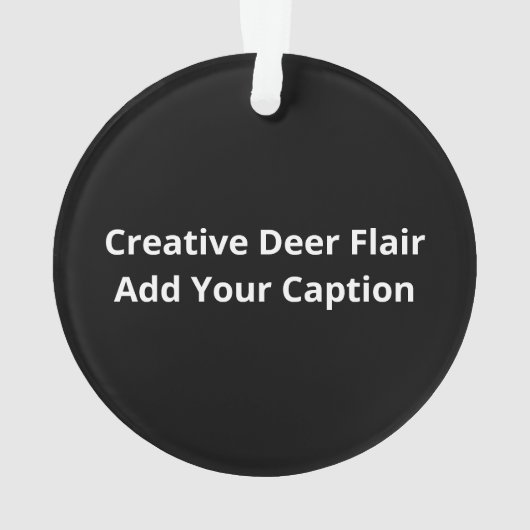 Oh Deer Creative Style Ornament (achterkant)