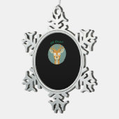 Oh Deer Creative Style Tin Sneeuwvlok Ornament (Rechts)