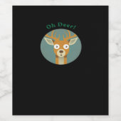 Oh Deer Creative Style  Wijn Etiket (Enkel label)