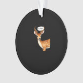 Oh Deer Cute Punny Deer Saying Whimsical Quote Ornament (voorkant)
