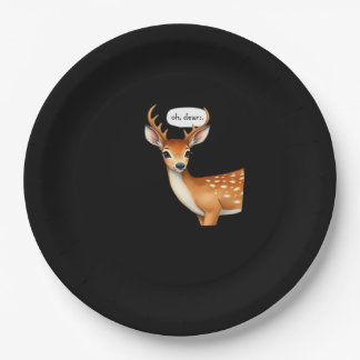 Oh Deer Cute Punny Deer Saying Whimsical Quote Papieren Bordje