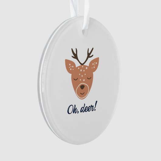 Oh Deer Deer Love Save The Deer CrAcrylic Ornament (voorkant)