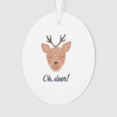Oh Deer Deer Love Save The Deer CrAcrylic Ornament (voorkant)
