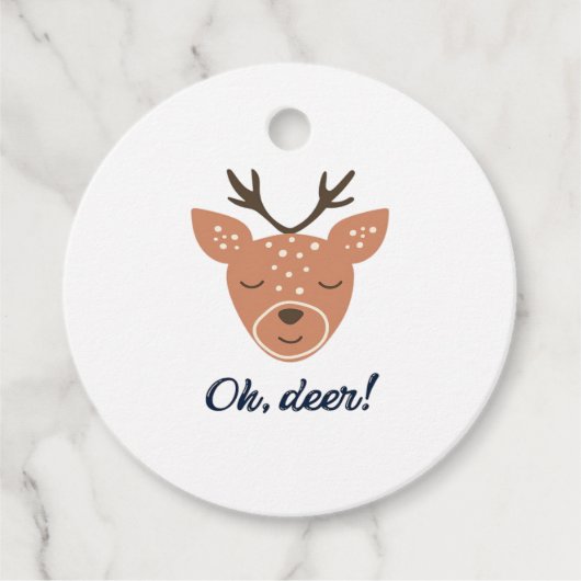 Oh Deer Deer Love Save The Deer Creative Design Bedankjes Labels (Voorkant)