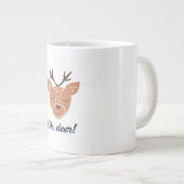 Oh Deer Deer Love Save The Deer Creative Design  Grote Koffiekop (Voorkant rechts)