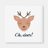 Oh Deer Deer Love Save The Deer Creative Design Magneet (Voorkant)
