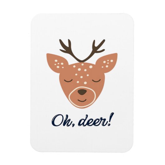 Oh Deer Deer Love Save The Deer Creative Design Magneet (Verticaal)