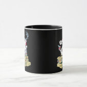 Oh Deer Drunk Reindeer Celebrating Christmas Festi Mok (Midden)