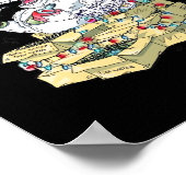 Oh Deer Drunk Reindeer Celebrating Christmas Festi Poster (Hoek)