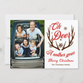 Oh Deer een ander jaar Kerstmis Kaart