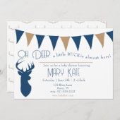 Oh Deer een beetje Buck baby shower Kaart (Voorkant / Achterkant)