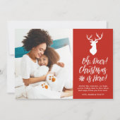 Oh, Deer! Eén foto | Green Play Feestdagenkaart (Voorkant)