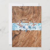 Oh Deer een kleine buck is bijna hier Baby shower Kaart (Achterkant)