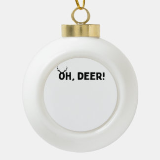 Oh Deer Eenvoudige Stijl Keramische Bal Ornament