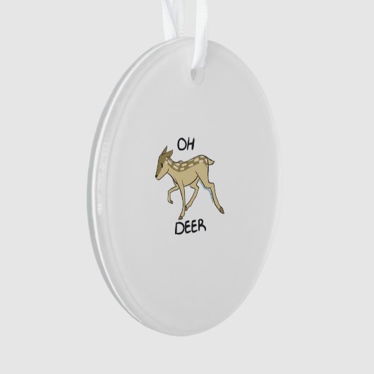 Oh Deer Elegant Timeless Style Acrylic Ornament (voorkant)