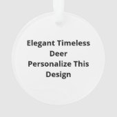 Oh Deer Elegant Timeless Style Acrylic Ornament (achterkant)