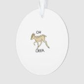 Oh Deer Elegant Timeless Style Acrylic Ornament (voorkant)