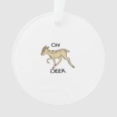 Oh Deer Elegant Timeless Style Acrylic Ornament (voorkant)