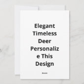 Oh Deer Elegant Timeless Style Feestdagenkaart (Achterkant)