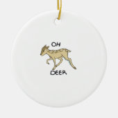 Oh Deer Elegant Timeless Style Ornament (Voorkant)