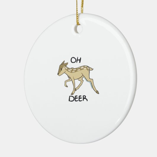 Oh Deer Elegant Timeless Style Ornament (Links)
