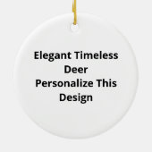 Oh Deer Elegant Timeless Style Ornament (Achterkant)