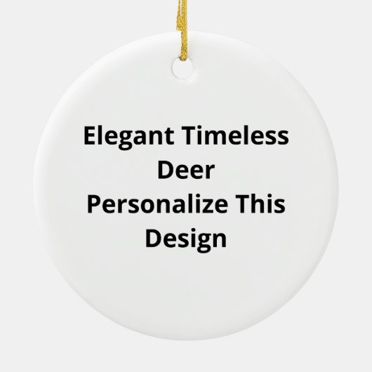 Oh Deer Elegant Timeless Style Ornament (Achterkant)