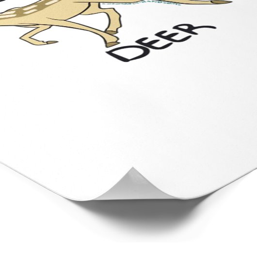 Oh Deer Elegant Timeless Style Poster (Hoek)