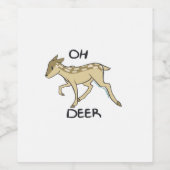 Oh Deer Elegant Timeless Style  Wijn Etiket (Enkel label)