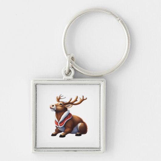 Oh Deer Energetic Modern Design Sleutelhanger (Voorkant)